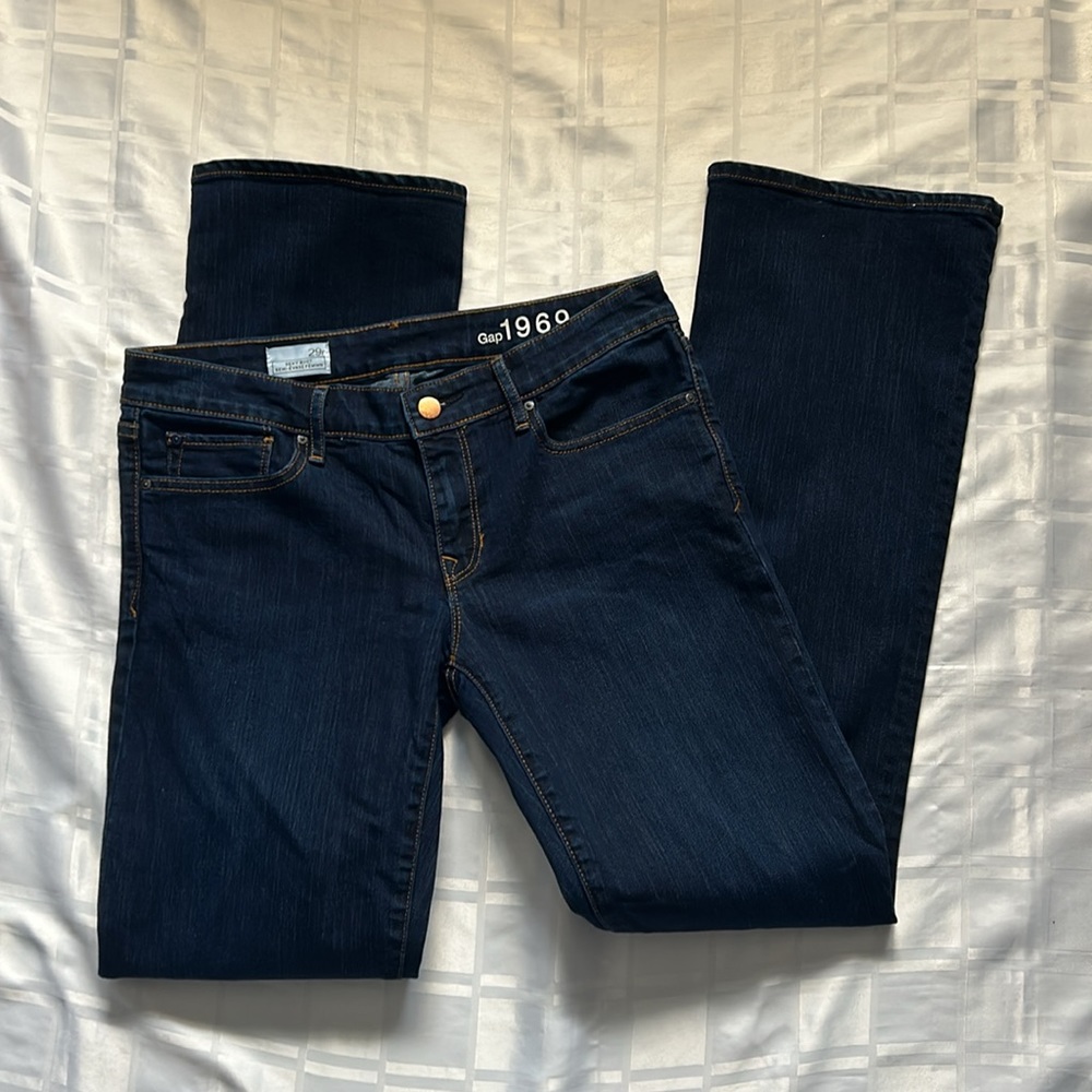 GAP 1969 Regular Dark Wash Sexy Bootcut Jeans